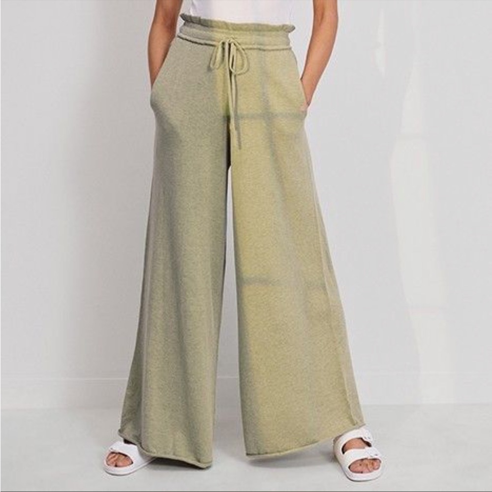 Lunya Cozy Cotton Silk Relaxed Ankle Pant Size L